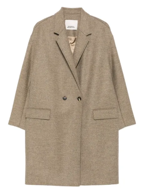 ISABEL MARANT double-breasted wool coat Brown MA0030FGC3E01I