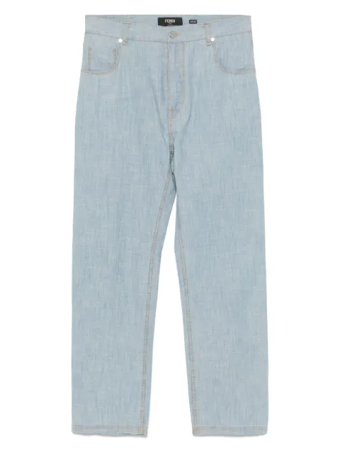 FENDI cotton-blend jeans Blue FLP285AUWX