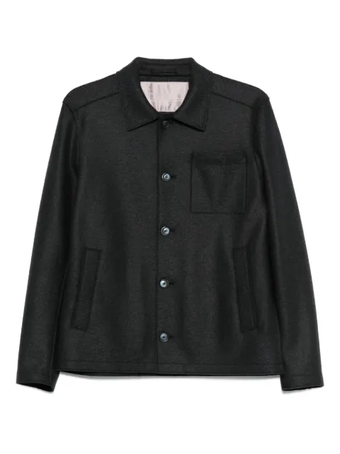 Herno button-fastening patch-pocket jacket Blue GI00090UR333729287BLUSCURO