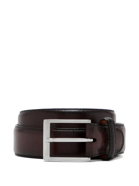 Magnanni leather belt Brown 1078
