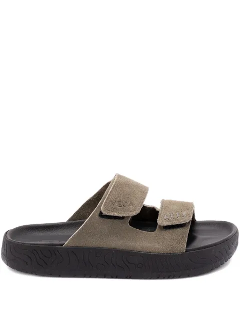 VEJA dual-strap suede sandals Green SA3220676A0