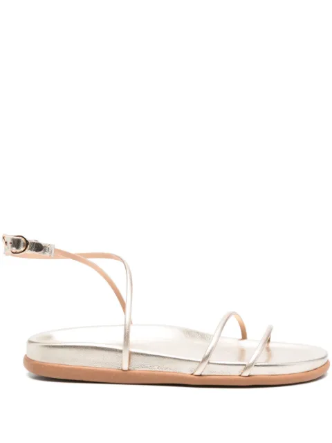 Ancient Greek Sandals leather ankle-strap sandals Gold ANTIOPIFOOTBED