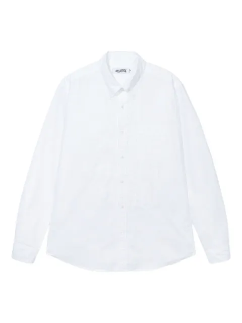 Anti Social Social Club Mind Games logo-embroidered button-up shirt White MINDGAMESOXFORDSHIRT