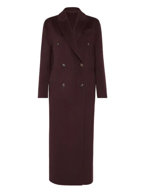 Brunello Cucinelli double-breasted coat Red MD5039895C4243
