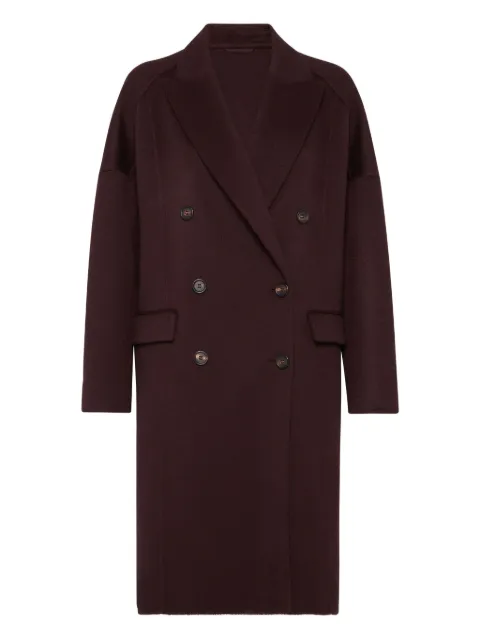 Brunello Cucinelli double-breasted coat Red MD5039677C4243