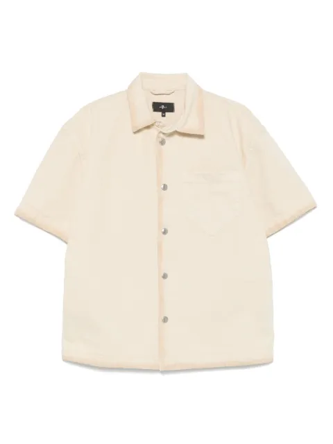 7 For All Mankind chest-pocket shirt Neutrals 7TI10E43