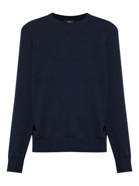 Theory textured crew-neck jumper P0484706