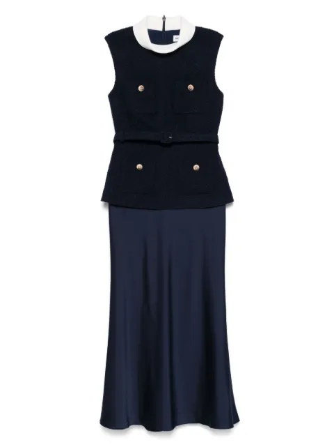Self-Portrait layered dress Blue PF25034MBL