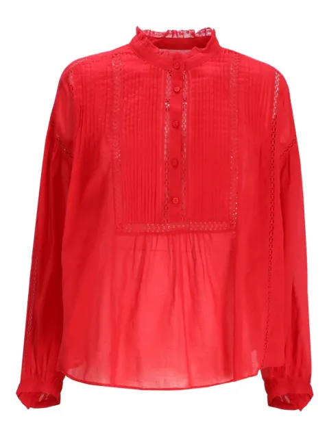 MARANT ÉTOILE cotton blouse Red HT0565FAC1J15E