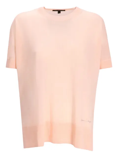 Armani Exchange tonal-stitching T-shirt Pink XW000593AF12904