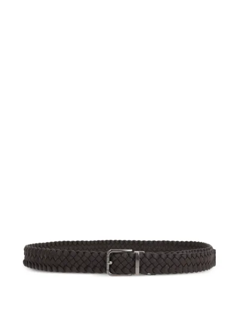 Dolce & Gabbana braided leather belt Brown BC4337AD503