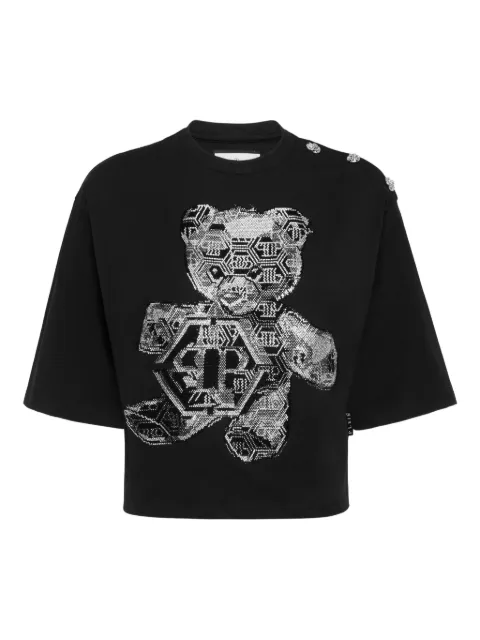 Philipp Plein crystal-embellished t-shirt Black UAECWTK3857PJY002N