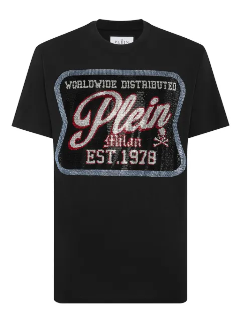 Philipp Plein Patch Plein Milan T-shirt Black UAECMTK8794PJY002N