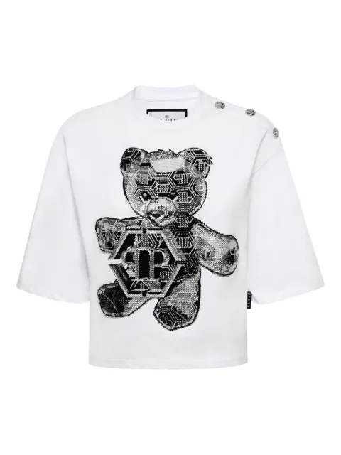 Philipp Plein 3D Teddy T-shirt White UAECWTK3857PJY002N