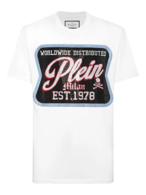 Philipp Plein Patch Plein Milan T-shirt White UAECMTK8794PJY002N