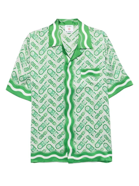 Casablanca silk shirt Green MPF25SH003