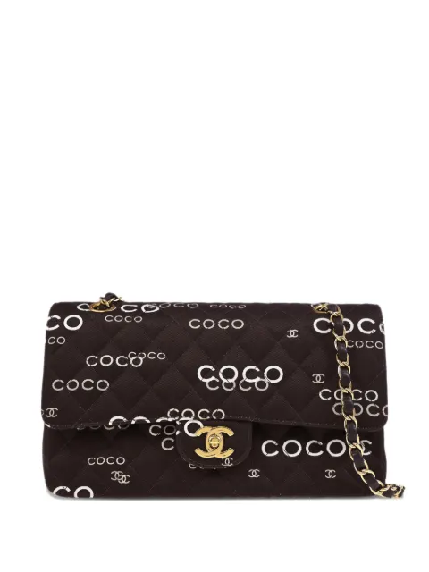 CHANEL Pre-Owned 2002 Coco shoulder bag Brown 7377702