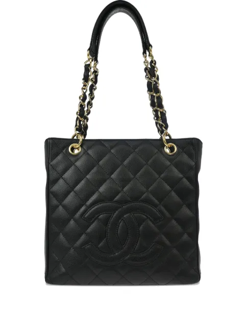 CHANEL Pre-Owned 2007 petite Shopping tote bag Black 11397901