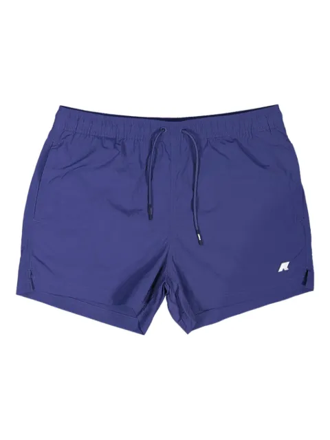 K-Way elasticated-waist drawstring swim shorts Blue K8136LW