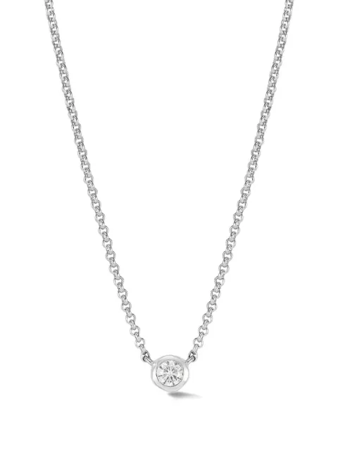 DOWER AND HALL Dewdrop pendant necklace Silver TWP4SWSAPP18