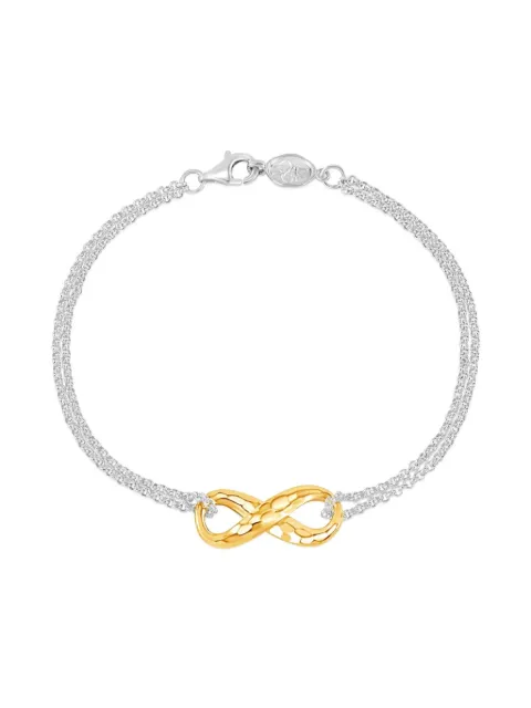 DOWER AND HALL Entwined Infinity two-tone bracelet Gold EWB22SV