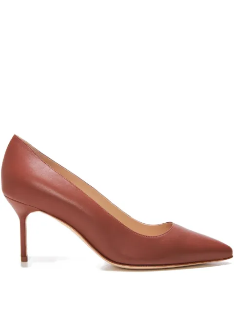Manolo Blahnik 70mm Classic 70 pointed-toe stiletto pumps Brown 9XX0463MBRW