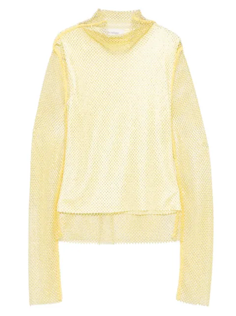 Sportmax rhinestone-embellished top Yellow 2522946061600