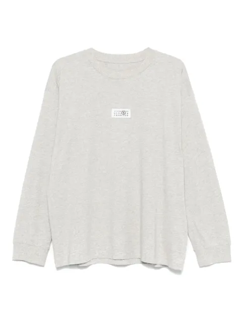 MM6 Maison Margiela numbers-appliqué T-shirt Grey SH0GC0034S24312