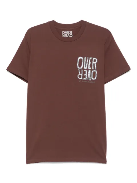 OVER OVER cotton T-shirt Brown 24OV02TS18
