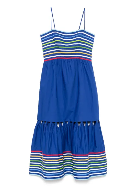 FARM Rio striped maxi dress Blue 336893
