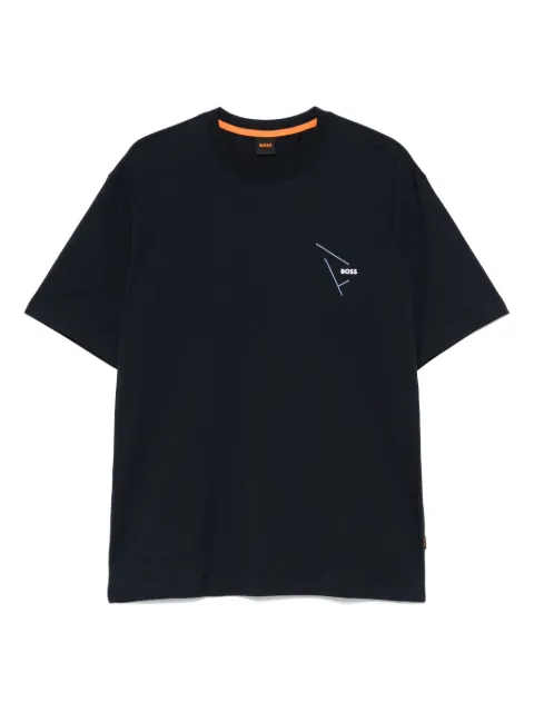 BOSS graphic-print T-shirt Blue 50546374