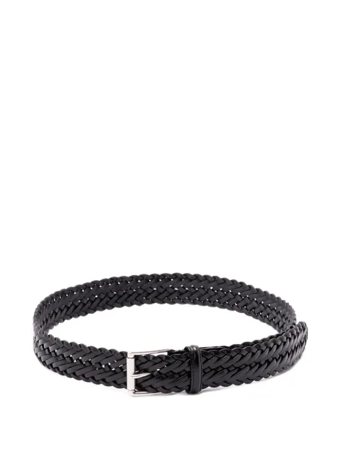 Anderson's braided leather belt Black A1097PI178