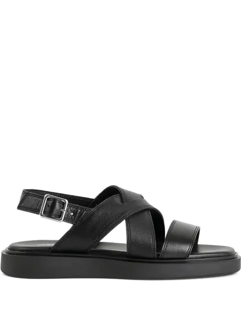 VAGABOND crossover leather sandals Black 5757401