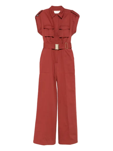 Elie Saab cotton jumpsuit Red JU079NS25GA002