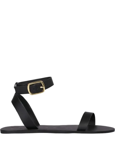 Manebi ankle-strap leather sandals Black Q34Y0