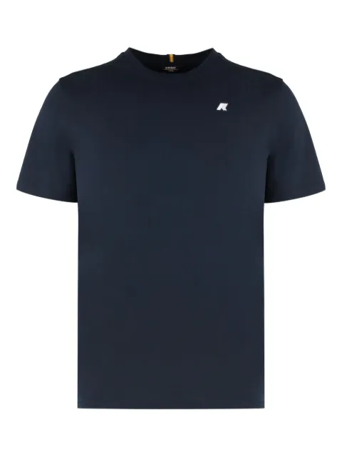 K-Way logo-patch T-shirt Blue K4125EW