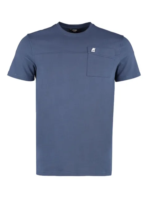 K-Way patch-pocket cotton T-shirt Blue K7118TW