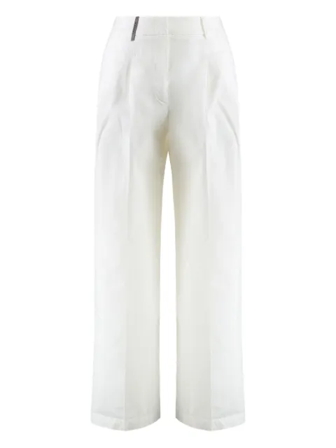 Peserico cotton trousers White P04683L108854