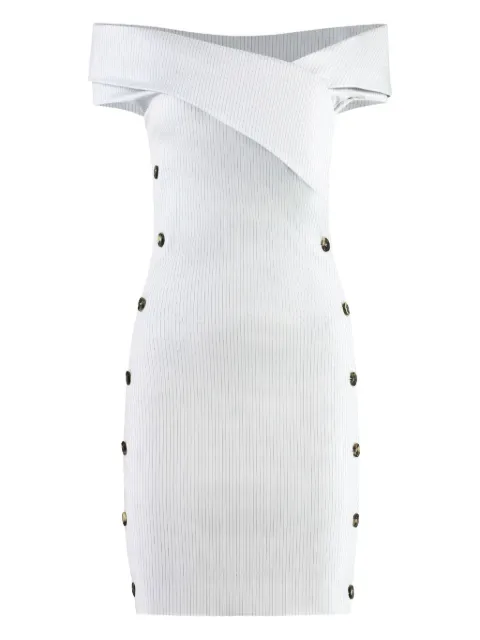 Philosophy Di Lorenzo Serafini embellished-buttons mini dress White 04032117