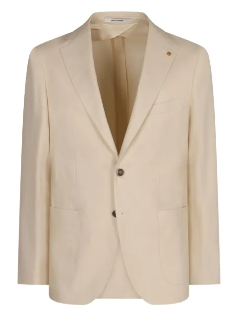 Tagliatore single-breasted linen blazer Neutrals 1SMC22K340021