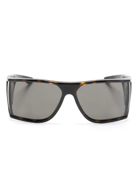 Saint Laurent Eyewear logo-print sunglasses Brown SL806
