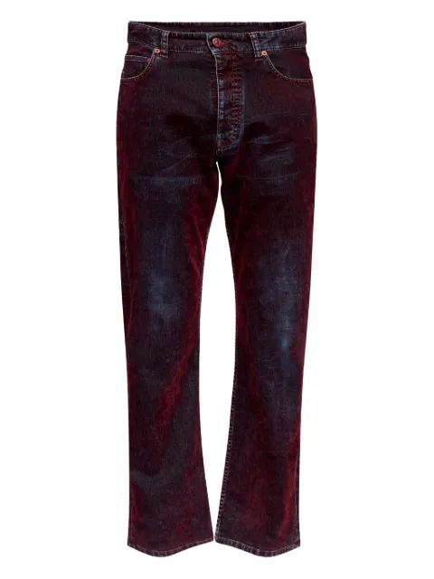 MM6 Maison Margiela five-pocket faded jeans Red SH2LA0037M30039
