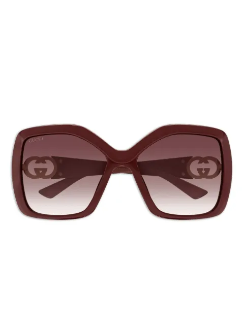 Gucci Eyewear Interlocking G-plaque sunglasses Red GG2015S