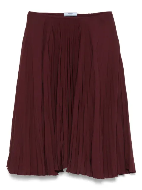 Prada Pre-Owned 2000s pleated skirt Red HOLAPRA005