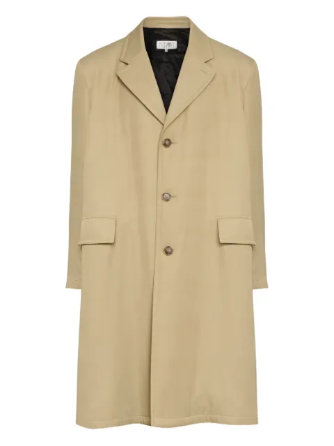 MM6 Maison Margiela single-breasted coat Neutrals SH2AA0019M35631