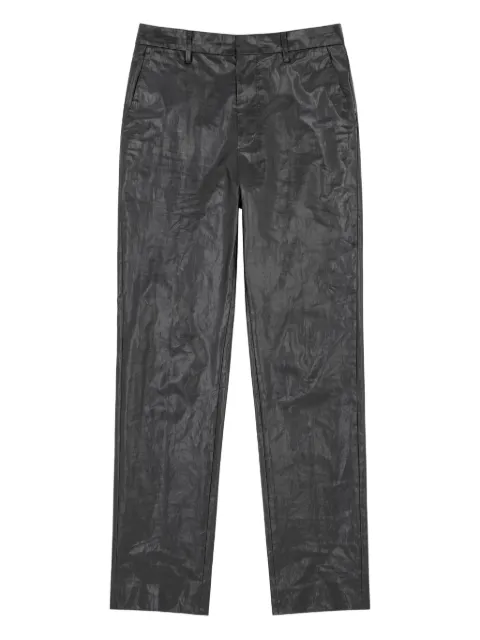 MM6 Maison Margiela crinkled linen trousers Black SH2KA0051M35617