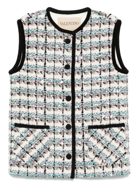 Valentino Garavani button-up vest Neutrals BCF4H59E6