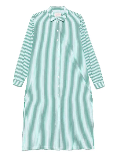 MC2 Saint Barth striped shirt dress Green ADN0001