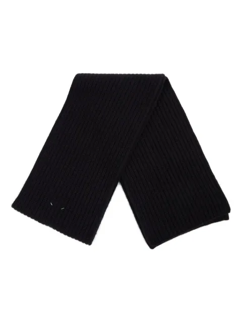 Maison Margiela ribbed cashmere scarf Black S50TE0109M13145