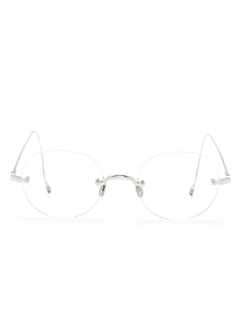 Thom Browne Eyewear round-frame glasses Silver UEO938AG0001